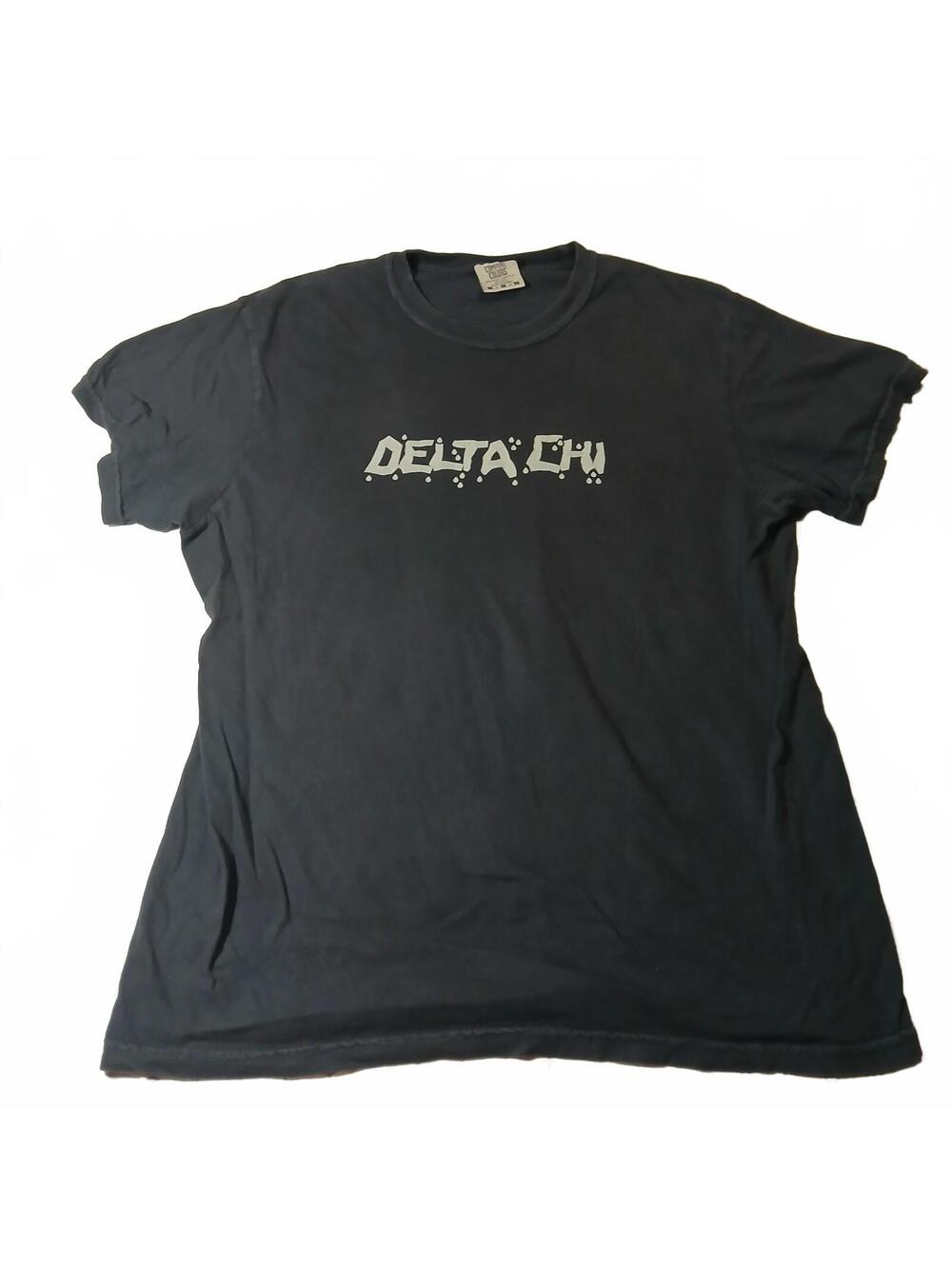 Delta Chi Gunna Comfort Colors Black Graphic T Shirt Mens Medium College Rush